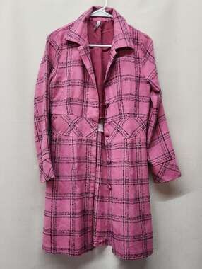 Cherish Rose Pink Textured Jacket with Subtle Pattern